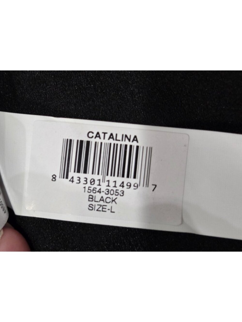 Dress The Population Catalina Crepe VNeck Black Fit & Flare Cocktail Dress L NWT - Picture 10 of 13